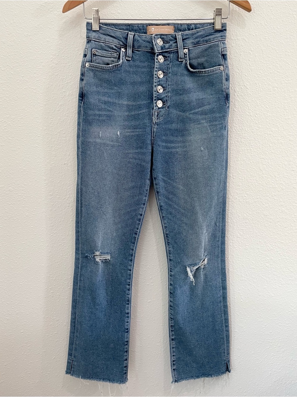 7 For All Mankind High Rise Slim Kick Jeans Contemporary Luxury
